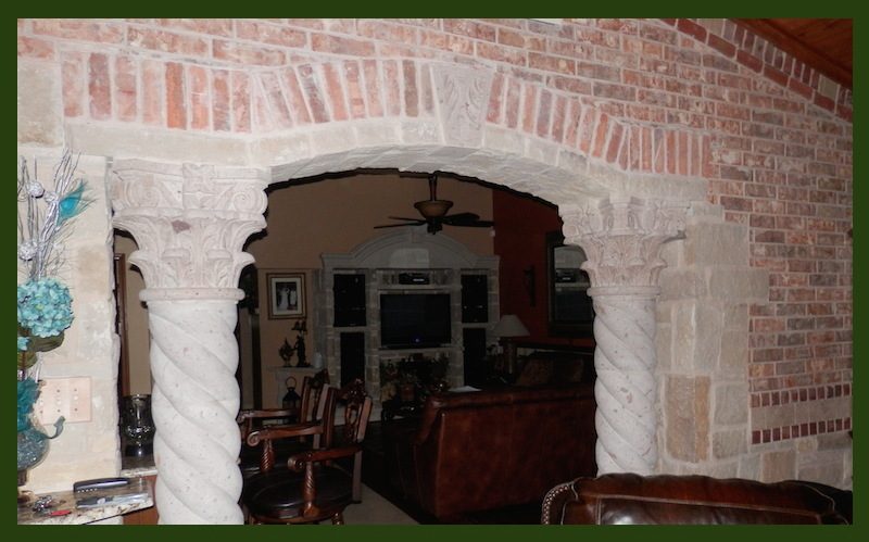 Interior fireplace and feature wall remodel